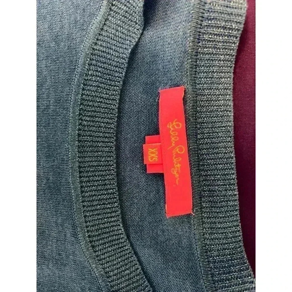 Lilly Pulitzer Women’s Size XXS Cobo Boatneck Sweater Metallic Sparkly CoolMax - Picture 8 of 9